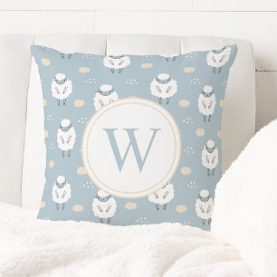 Sweet Dreams Counting Sheep Monogram Nursery Kussen