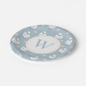 Sweet Dreams Counting Sheep Monogram Papieren Bordje (Gekanteld)