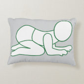 Sweet Dreams Coussin - Minimalist Baby Line Art (Dos)