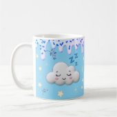 Sweet Dreams Cute Sleeping Cloud and Blueberry Mug (Gauche)