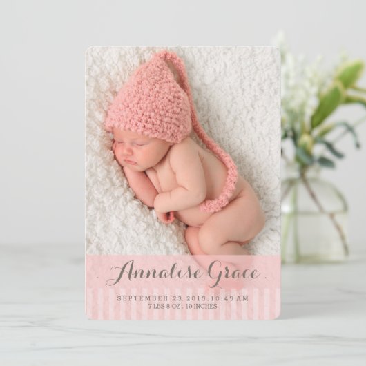 Sweet Dreams Deux photos Faire-part de naissance m (Debout devant)