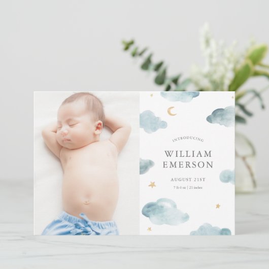 Sweet Dreams Faire-part de naissance (Debout devant)