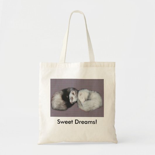 Sweet Dreams Ferret Tote Bag (Voorkant)