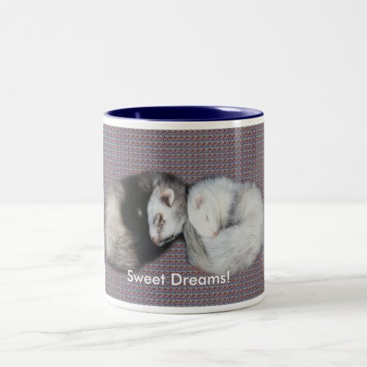 Sweet Dreams Ferret Tweekleurige Koffiemok (Center)