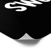 Sweet Dreams Funny Snoep Pun Dark BG Poster (Hoek)