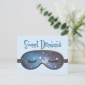 Sweet Dreams gezichtsmasker Briefkaart (Staand voorkant)