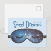 Sweet Dreams gezichtsmasker Briefkaart (Voorkant / Achterkant)