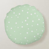 Sweet Dreams Hand Lettering Mint Green Custom Rond Kussen (Achterkant)