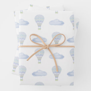 Sweet Dreams Hete Luchtballon Kleurrijk Baby showe Inpakpapier Vel