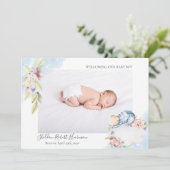 Sweet Dreams Jongen Geboorte Aankondiging (Staand voorkant)