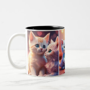 Sweet Dreams" "Kitten CompanionsClassic Mok, 11 oz Tweekleurige Koffiemok