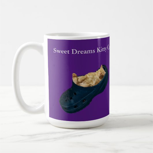 Sweet Dreams Kitty Chat, Café Mug (Gauche)