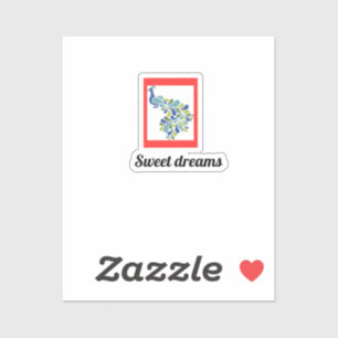 Sweet dreams kussensloop sticker