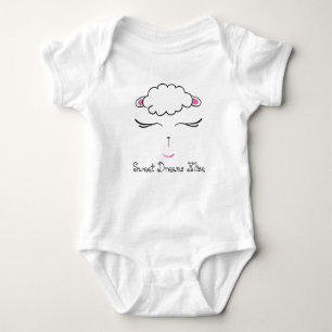 Sweet Dreams, Lamb face, Custom Name Romper