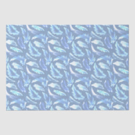 Sweet Dreams - Lichtblauwe waterverf veren : Tissuepapier