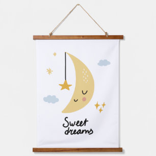 Sweet Dreams Moon & Stars Hangend Wandkleed