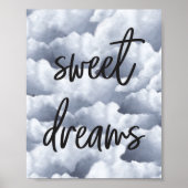 Sweet Dreams - Nuages - Poster d'art mural (Devant)