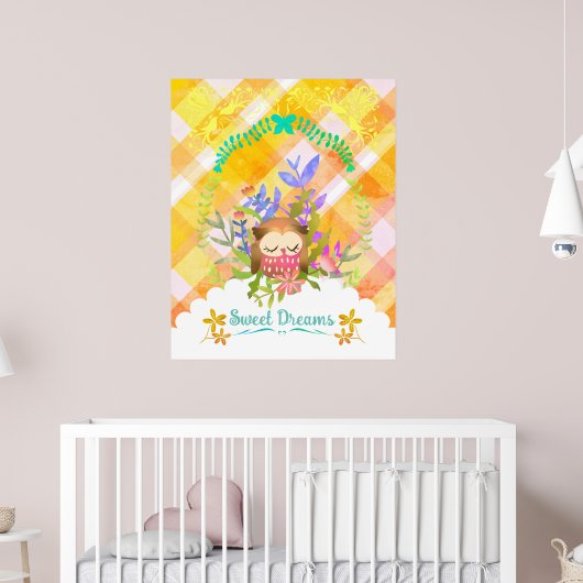 Sweet Dreams Owl. Poster (Kinderkamer 2)