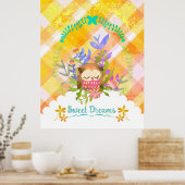 Sweet Dreams Owl. Poster (Keuken)