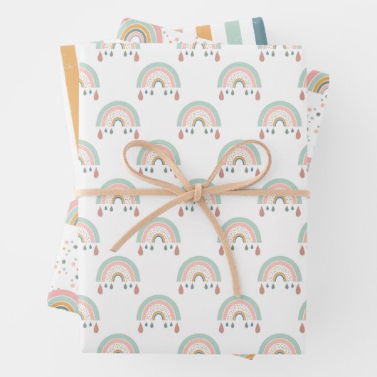 Sweet Dreams papier Motif arc-en-ciel (En situation)