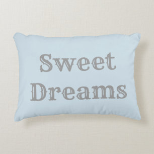 Sweet Dreams Pillow - Light Blue & Grey Decoratief Kussen