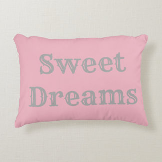 Sweet Dreams Pillow - Light Pink & Grey Decoratief Kussen