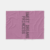 Sweet Dreams Princess Fleece Deken (Voorkant (Horizontaal))