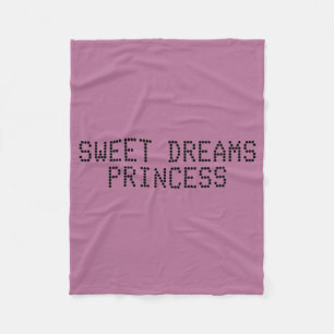Sweet Dreams Princess Fleece Deken