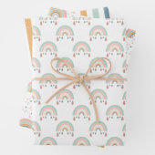Sweet Dreams Rainbow Pattern Wrapping Paper (In situ)
