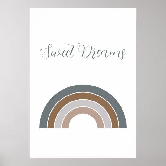 Sweet Dreams Rainbow Rosewood en Lavender Poster (Voorkant)