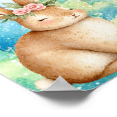 Sweet Dreams Rainbow Sleepy Rabbits Nursery  Poster (Hoek)