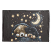 Sweet Dreams Schattige ontwerp Puppy gepersonalise Kussensloop (Achterkant)