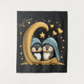 Sweet Dreams Schattigee Design Pinguïn Wandkleed (Voorkant)