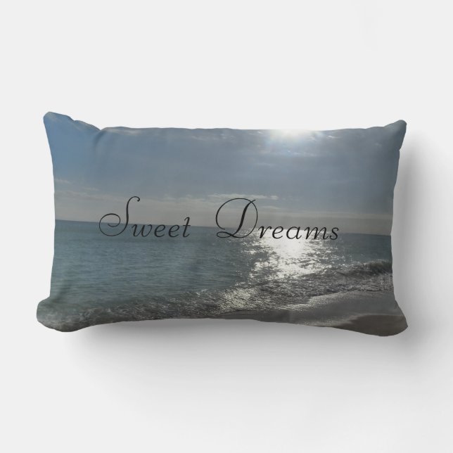 Sweet Dreams Strand Ocean Blue Scene Kussen Kussen (Voorkant)