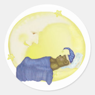 Sweet Dreams Teddy Bear op The Moon Stickers