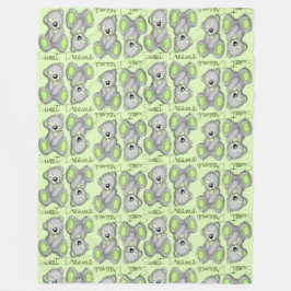 Sweet Dreams Teddy-peridot Fleece Deken