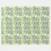 Sweet Dreams Teddy-peridot Fleece Deken (Voorkant (Horizontaal))