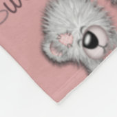 Sweet Dreams Teddy-soft roos Fleece Deken (Hoek)