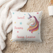 Sweet dreams unicorn personalize (your name) kussen (Deken)