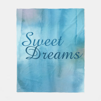 Sweet Dreams Waterverf Fleece Blanket Deken
