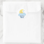 Sweet Dreams with Fluffy Cloud Ronde Sticker (Tas)