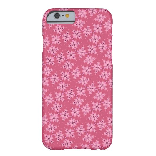 Sweet Dusty Pink Pattern iPhone Case (Achterkant)