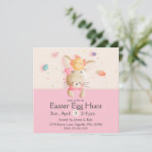 Sweet Easter Bunny & Chick Eggs Kaart (Staand voorkant)