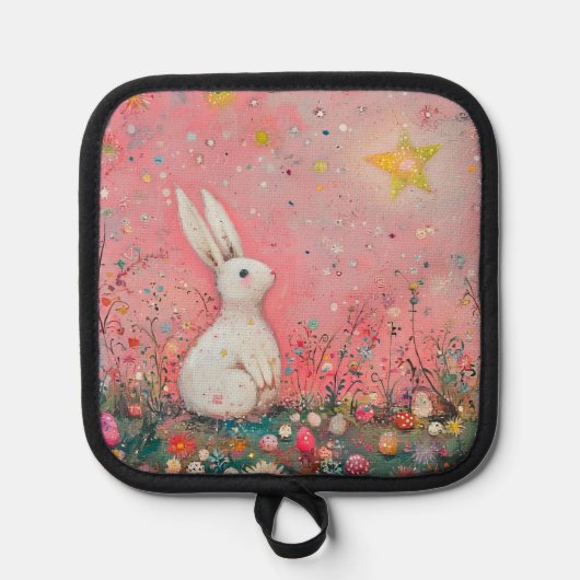 Sweet Easter Bunny Pannenlap (Voorkant)
