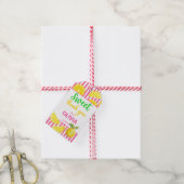 Sweet een roze limonade verjaardagsfeestje cadeaulabel (Met Touw)