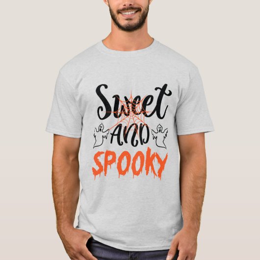 Sweet Éffrayant Ghosts T-shirt Halloween pour homm (Devant)