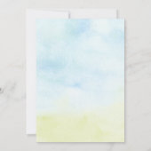 Sweet Elephant Baby Girl Douche Invitations (Dos)