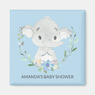 Sweet Elephant Baby shower Favor Magnet Magneet