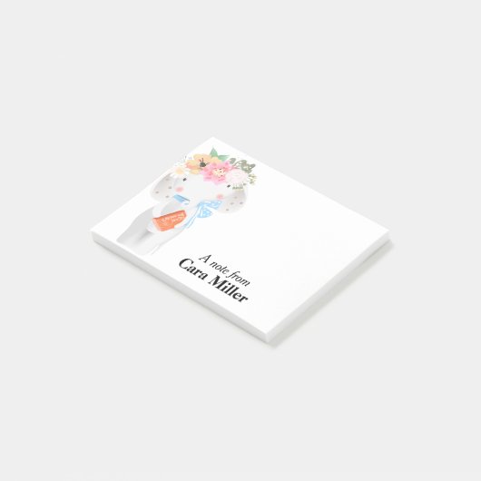 Sweet Elephant - Speciaal Post-it® Notes (Schuin)