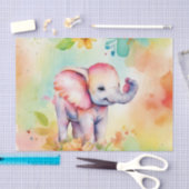 Sweet Elephant Waterverf Tissuepapier (Craft)